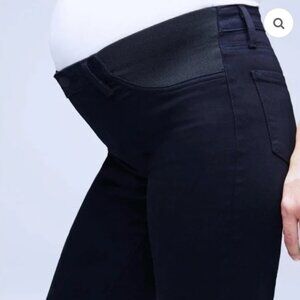 Inset Elastic Waist Straight Leg Maternity Jeans